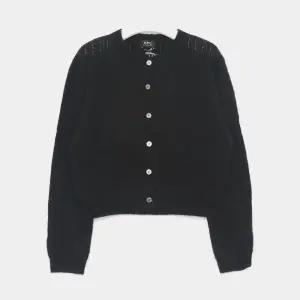 아페세 마일론 알파카 울 믹스 크롭 크루넥 여성 가디건 WPABE F22246 LZZ