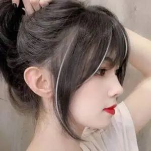 [셀러에이드]앞머리 탑피스 정수리 가발 붙임머리