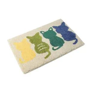 [에이치플러스몰]TBZ 화이트 인테리어 고양이 논슬립 발매트 욕실매트