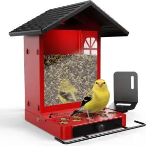 리치버드 올메탈 피더 벽과 극 장착형 2.4L 대용량 튼튼한 씹힘 방지 및 내후성 설계 청소 충전이 용이하며