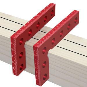 목공 90도 도구 마킹 가장자리 정밀 눈금자 포켓 알루미늄 사각형 게이지 직각