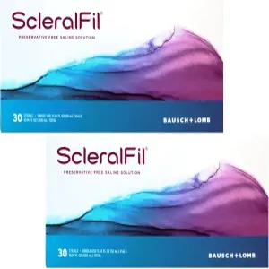 스크렐필 방부제 프리 식염수 용액 0.34 Fl Oz 바이알 30 카운트(2팩)