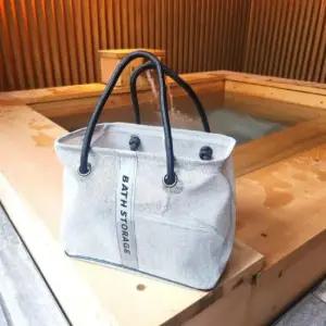 메쉬가방 메탈 프레임 메쉬 목욕바구니 그레이 소형