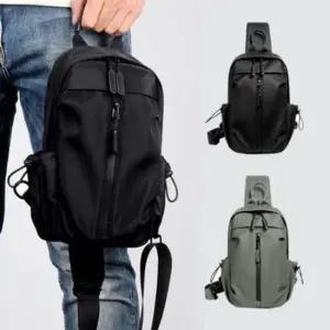 방수 슬링백 여행 등산 USB 충전 포트 미니 크로 GWM