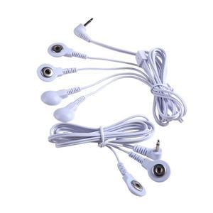 2/4 웨이 2.5mm 버튼 전극 Tens 케이블 패드 용 디지털 기계 바디 마사지 전도성 라인 와이어