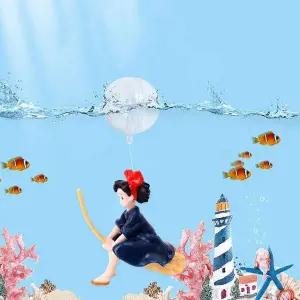 소녀 귀염 어항 장식 조경 다이버 주부 피규어