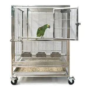 [애니몰파크]스테인리스 앵보장 W 앵무새 새장 스텐새장 날림장