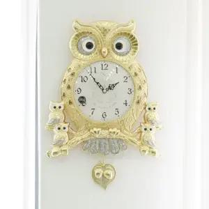 데일리데코 로얄 도토리 부엉이 초무소음 추 벽시계