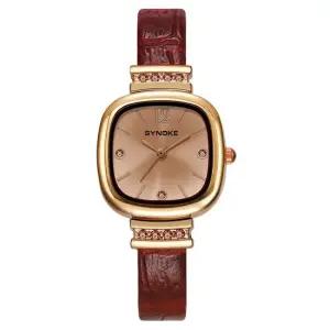 큐브 사각 여성 여자 가죽 정장 패션 학생 손목 시계 여자시계 여성시계 손목시계