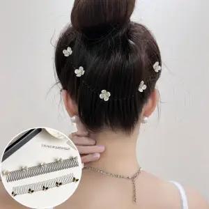 잔머리 클립집게 꽃장식 나비 동백꽃 똥머리 올림머리 잔머리고정 똥머리빗핀 볼륨조절핀