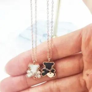 목걸이 학생 우정 써지컬스틸 체인 선물 곰돌이 학생 써지컬스틸 선물