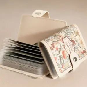 패션 꽃무늬 정원 카드 지갑 명함 카드 수납 반지갑 대용량지갑 카드수납 카드케이스