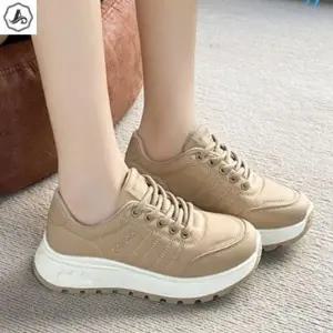 [애슬릿] 굽높은 스니커즈 레이스업 발편한 키높이 운동화 4cm