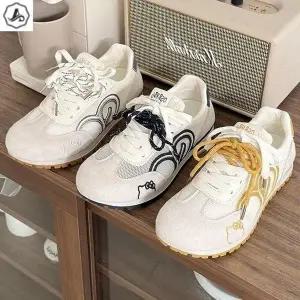 [애슬릿] 여름 스니커즈 콤비 레이스업 고양이 메쉬 발편한 단화