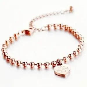 [라일리쥬얼리] Rly 무변색 써지컬팔찌 하트펜던트 PM1000-14