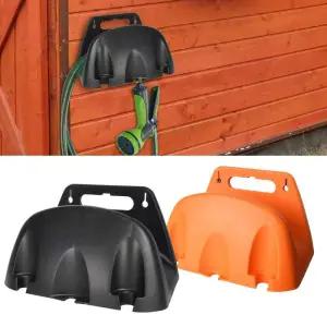 정원 호스 홀더 벽걸이형 헤비 듀티 보관 릴 금속 걸이 훅 물 수도관 랙