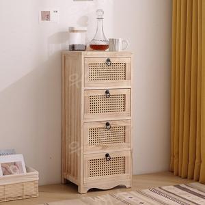 캐비닛 소품 서랍장 수납함 라탄 거실 폭좁은 안방 보관함