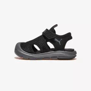 푸마 펀 레이서 샌들 메쉬 벨크로 인펀트 색상 Black-Cool Dark Gray PKI40157601