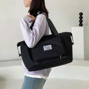 지퍼 확장형 대용량 접이식 롤링 쇼퍼백