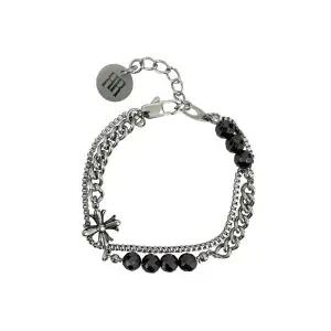 매장정품 RAD FICTION MARCO GOTHIC ORNAMENT CHAIN BRACELET / GLOSSY BLACK