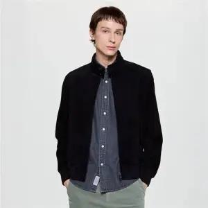 헤지스 [25FW][2컬러 택1] 남성 포켓배색 염소가죽 점퍼 HZJU5D676 468902