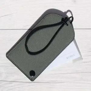 웍스 가방/캐리어/골프백 가죽이름표 네임택-웜그레이