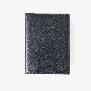 가죽 여권 수납 지갑 케이스 남자 여자 커플 -블랙