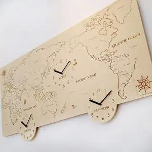 [하프클럽/셀러허브]아름데코 그리드 사각 지도시계