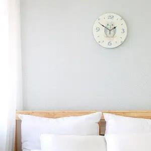 [하프클럽/셀러허브]데일리데코 럭키 부엉이 단면 벽시계