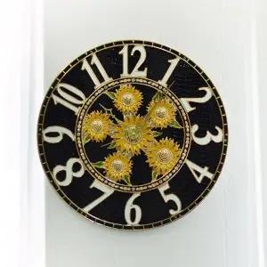[하프클럽/셀러허브]데일리데코 라니이 해바라기 엔틱 벽 시계-대