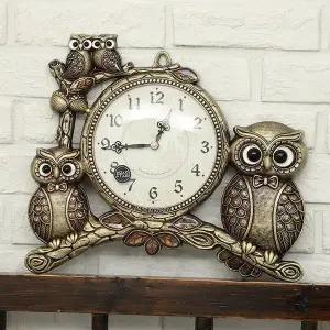 [하프클럽/셀러허브]데일리데코 로얄 토머 부엉이 초무소음 탁상시계