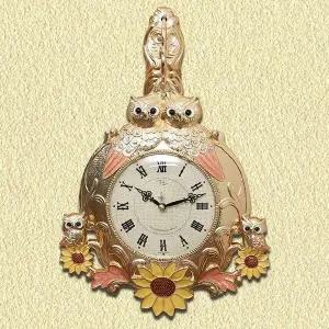 [하프클럽/셀러허브]데일리데코 셀리나 로얄 부엉이 양면 벽시계