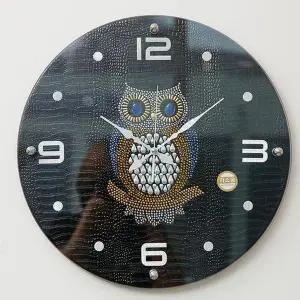 [하프클럽/셀러허브]데일리데코 부엉부엉 400 단면 벽시계