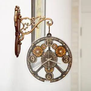 [하프클럽/셀러허브]데일리데코 미니 해바라기 양면 벽시계