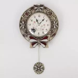 [하프클럽/셀러허브]데일리데코 에델린 엔틱 무소음 추 벽시계