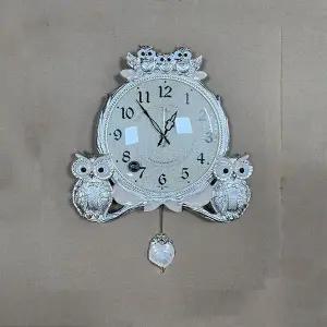 [하프클럽/셀러허브]데일리데코 스카이엔틱 부엉이 추벽시계