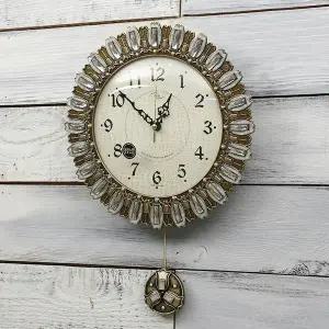 [하프클럽/셀러허브]데일리데코 디어앤 엔틱 무소음 추 벽시계