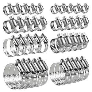 호스 클램프 조정 가능 6-70mm 파이프 클립 고정 도구 연료 라인 용 304 스테인레스 스틸 자동차 기계 응용