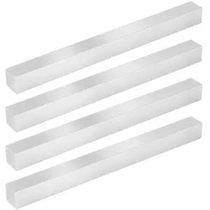 MUKCHAP 4피스 1 x 인치 정사각형 알루미늄 바 12 길이 0 인치/-.05 6061 솔리드 T6511 판 밀 재고