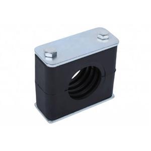 고정 및 바인딩 2PCS 검정색 파이프 클램프 볼트가 있는 플라스틱 클립 튜브 패스너 6-50mm 직경