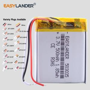 3-WIRE 503035 3.7V 500mAh 충전식 리튬 이온 폴리머 배터리 GPS PSP 네비게이션 MP3 DVR 스마트 시계