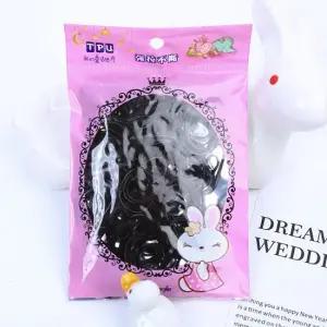 고무줄 헤어밴드 1봉지 블랙 머리고무줄 머리끈세트 기본머리끈 고탄력머리끈 고무줄