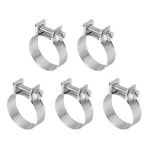 Uxcell 스테인레스 스틸 미니 소형 연료 주입 호스 클램프 튜브 케이블 파이프용 조정 가능 라인 6-34mm 5