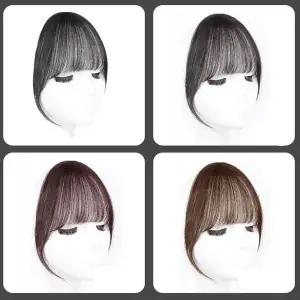 여성 4컬러 네추럴 앞머리가발 부분가발 커버가발