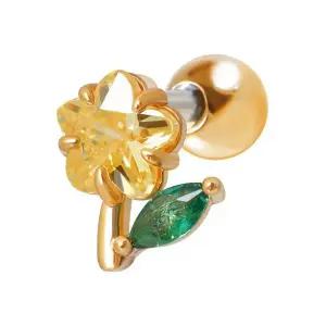 [NS홈쇼핑][미니아트] 써지컬 스틸 구름 데이지 꽃 패션 피어싱 한쪽[35843845]