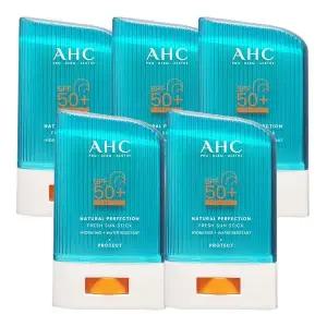 [NS홈쇼핑]AHC 내추럴 퍼펙션 프레쉬 선스틱 22g (SPF50+) 5개[35843694]