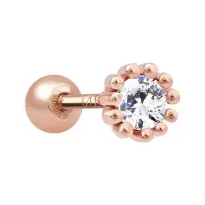 [NS홈쇼핑][미니아트] 14K 골드필드 핀 애니 큐빅 기본 로즈골드 피어싱 한쪽..[35843779]