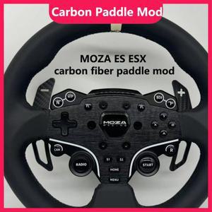 SIMPUSH 탄소 섬유 패들 시프터 모드 수정 부품 MOZA R5 R3 ES 용 액세서리