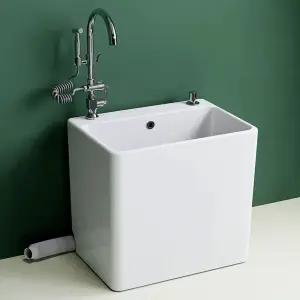 걸레세면대 세라믹 간이 소형 빨래 청소용빨래 발코니