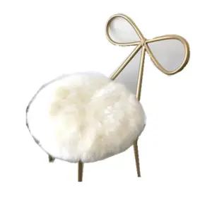 겨울 양털방석 부드러운 푹신한 카페 러그 의자 라운드 럭셔리 보온 극세사